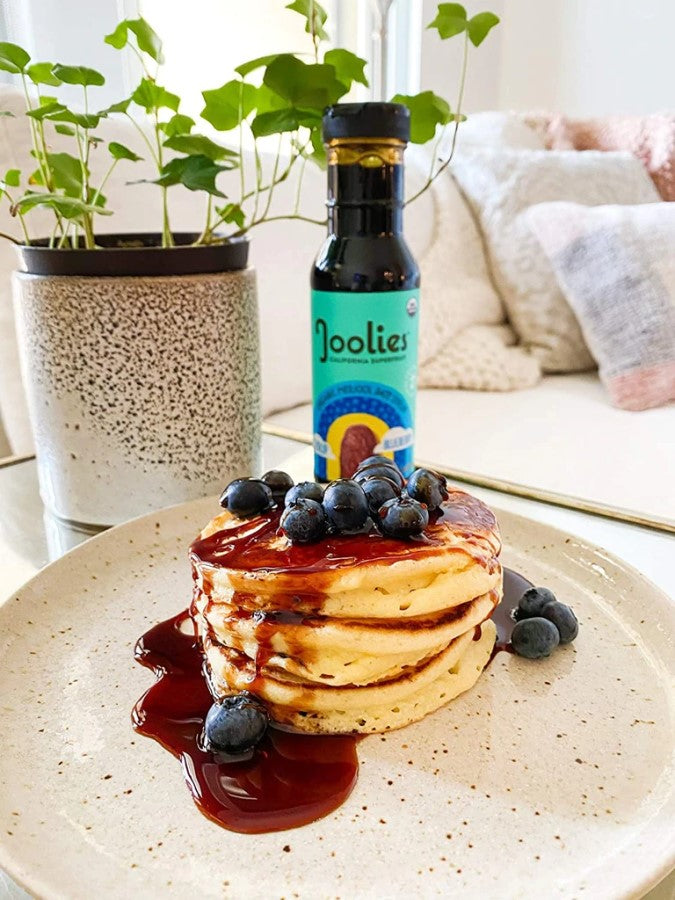 Joolies Blueberry Date Syrup Is Great On Blueberry Pancakes