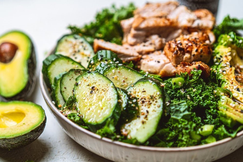 Keto Kale Salad With Avocado Oil And Vinegar Dressing Primal Kitchen Recipe