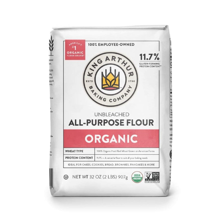 King Arthur Organic Unbleached All Purpose Flour - 2 lb bag