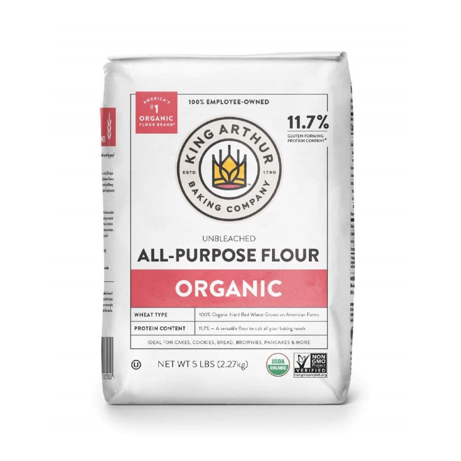 King Arthur Organic Unbleached All Purpose Flour 5lb Bag