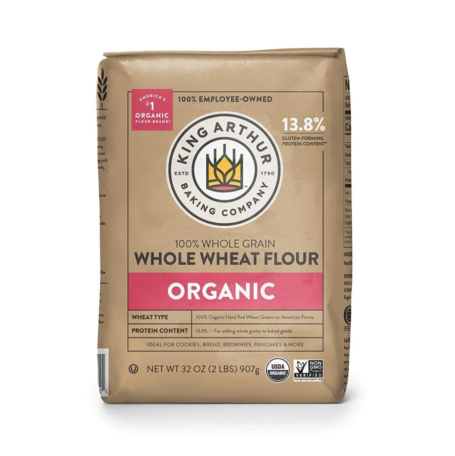 King Arthur Organic Whole Grain Whole Wheat Flour 5lb – Terra Powders