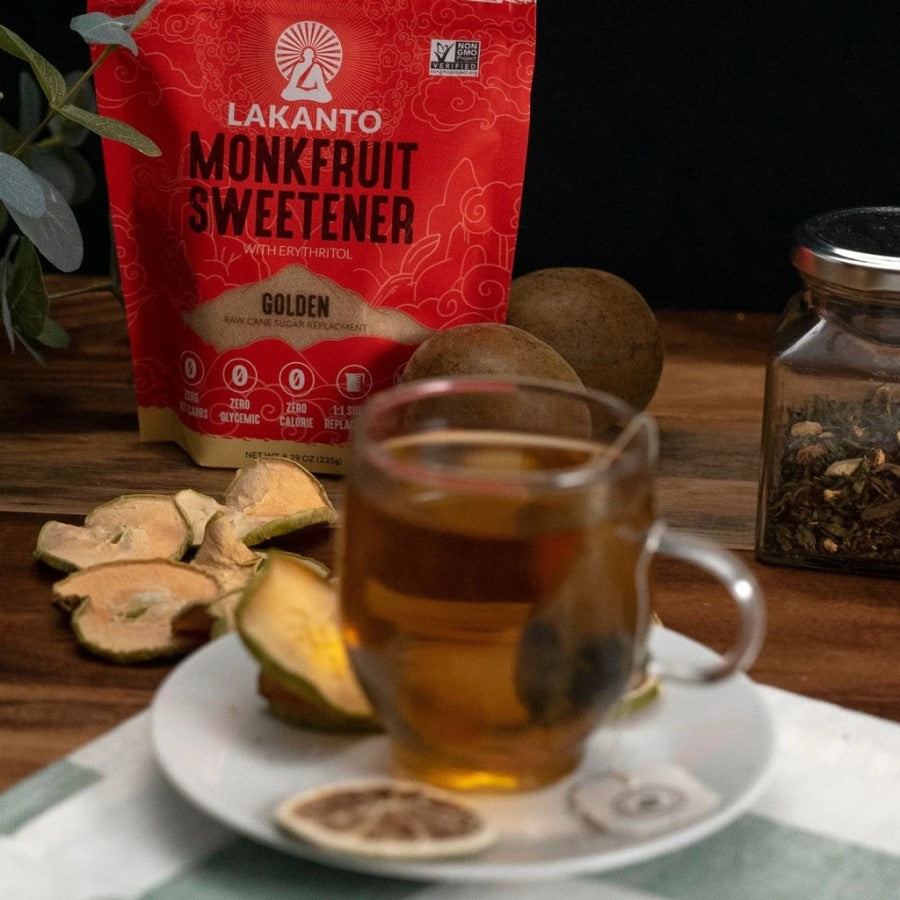 Apple Spice Tea Naturally Keto Sweetened With Monk Fruit Lakanto Golden Cane Sugar Replacement