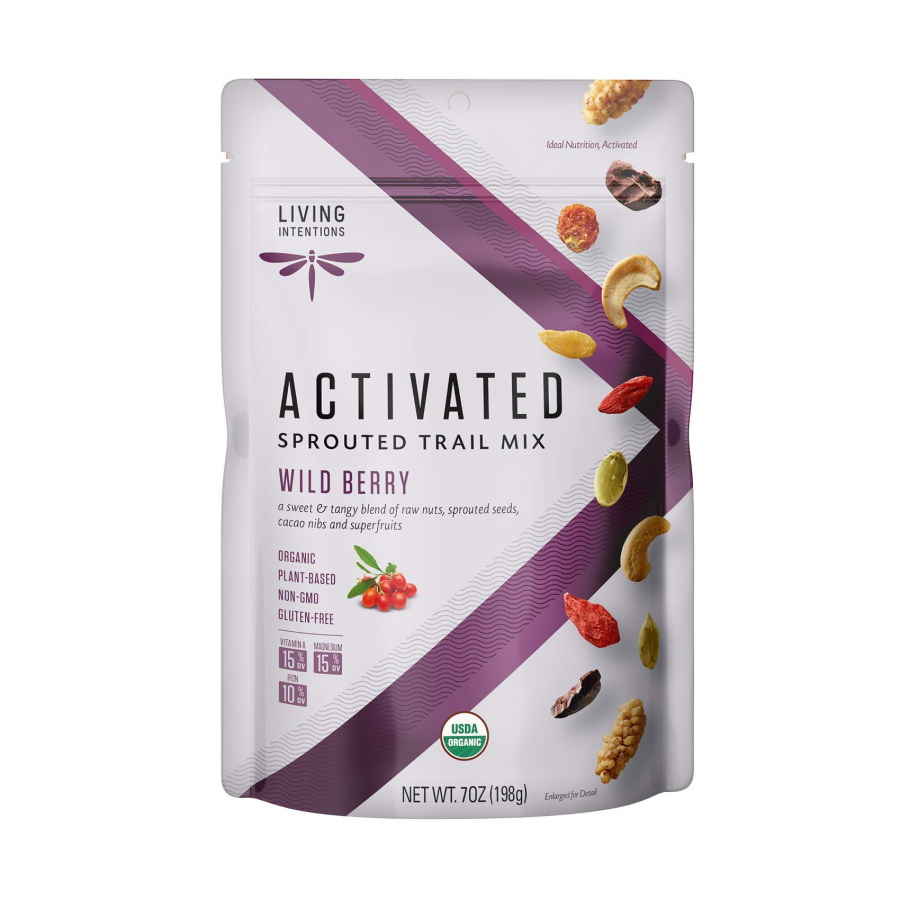 Living Intentions Activated Sprouted Trail Mix Wild Berry 7oz