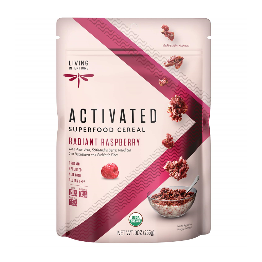 Living Intentions Activated Superfood Cereal Radiant Raspberry 9oz ...