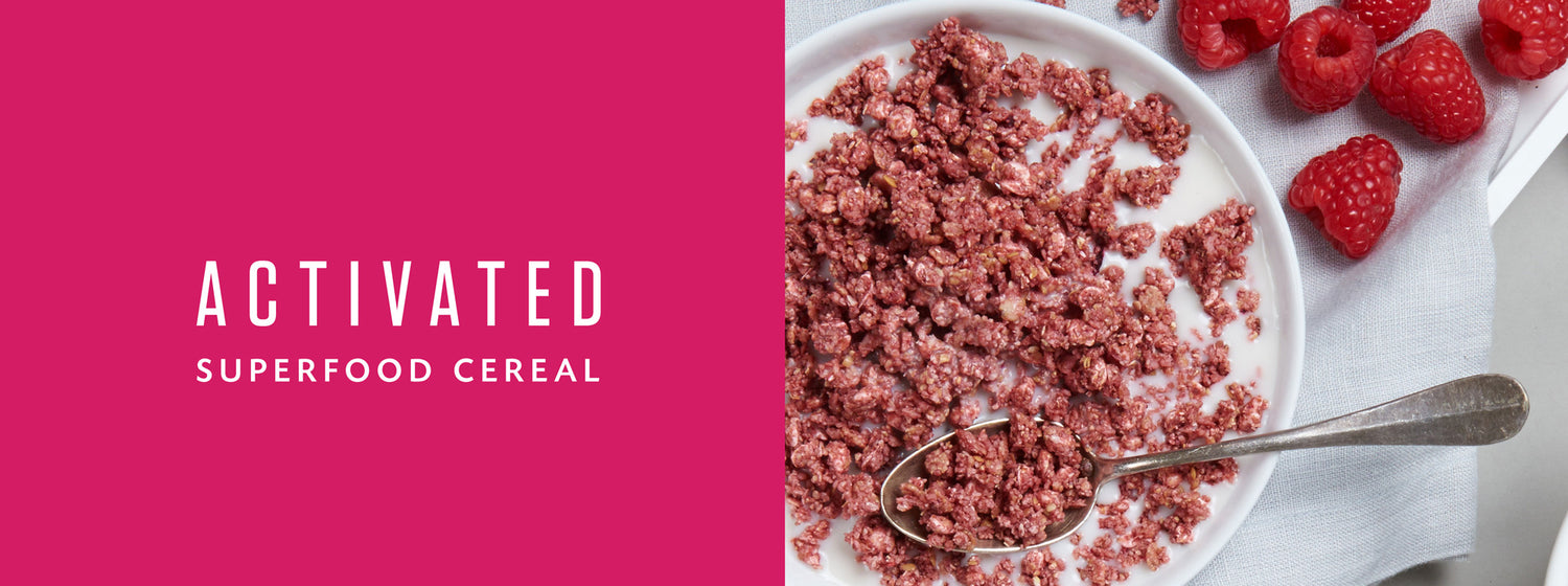 Activated Superfood Cereal Living Intentions Raspberry Healthy Breakfast Food
