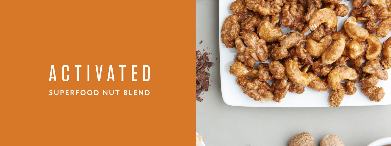 Activated Superfood Nut Blend Malted Maple Covered Nuts