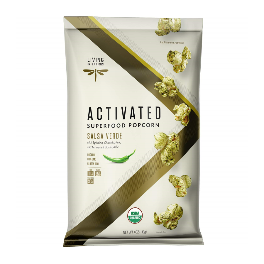 Living Intentions Activated Superfood Popcorn Salsa Verde 4oz