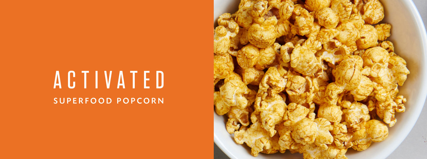 Activated Superfood Popcorn Tandoori Turmeric Snack Food