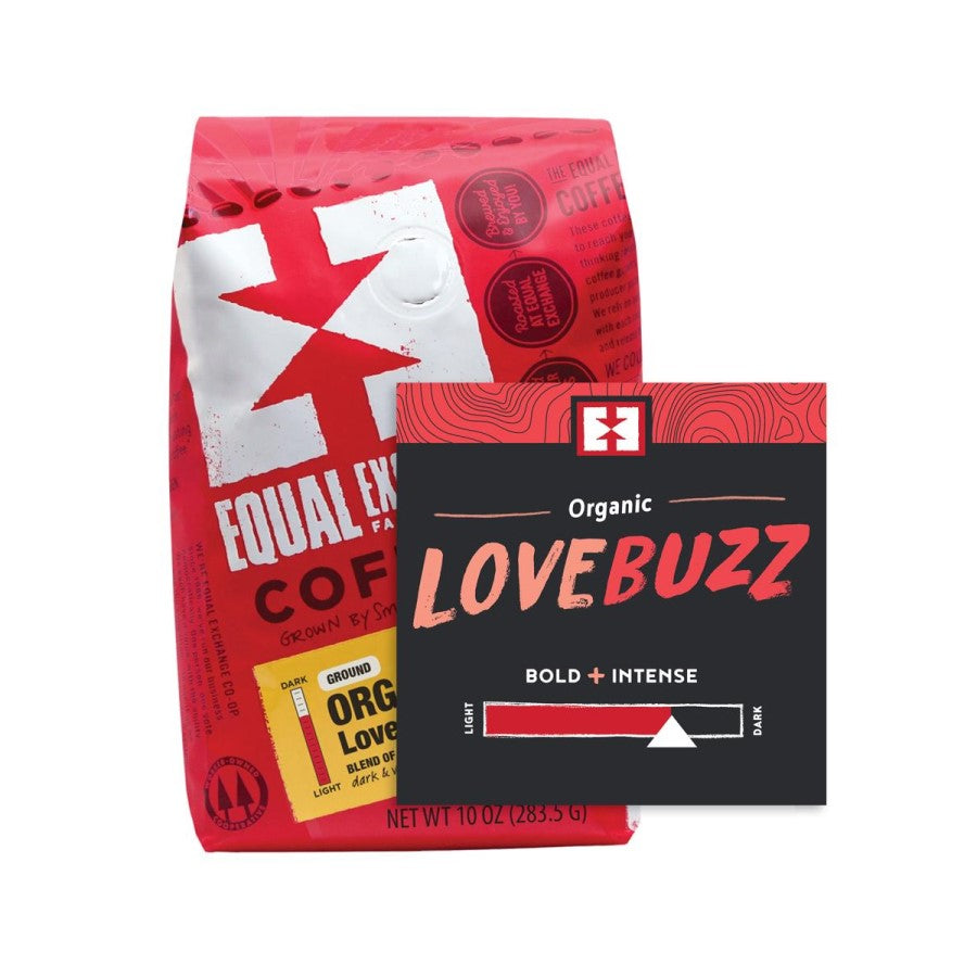 Equal Exchange Organic Love Buzz Coffee Bold And Intense Medium Dark Roast