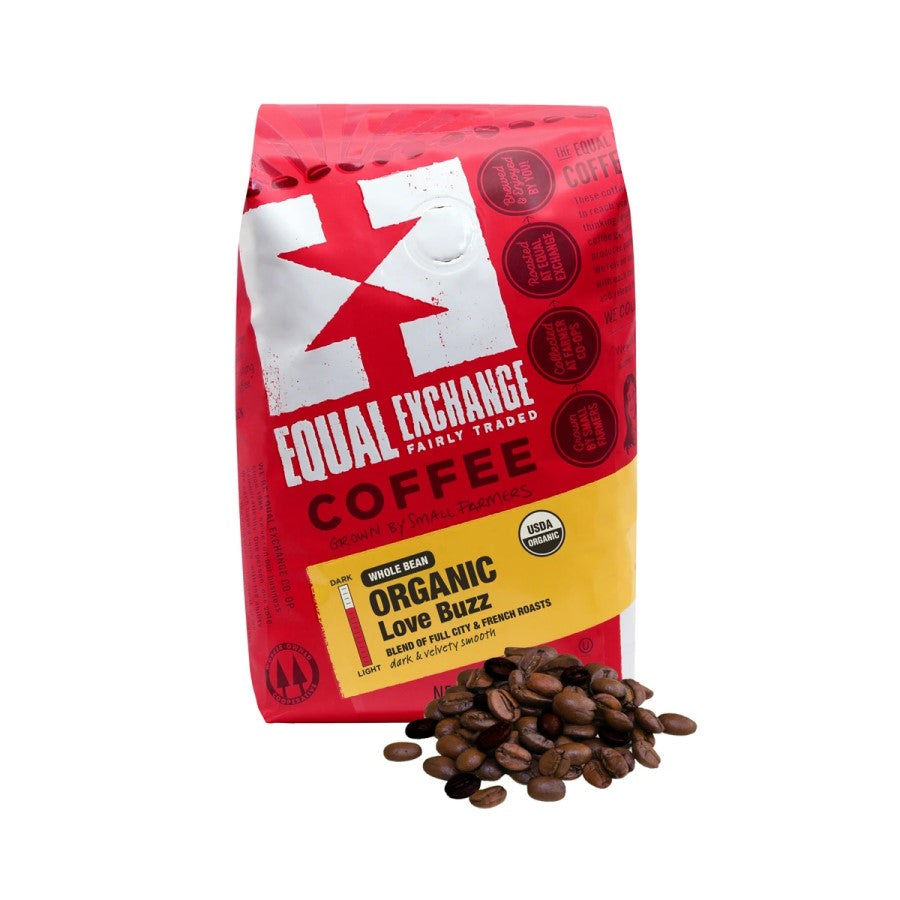 Equal Exchange Organic Coffee Love Buzz Whole Bean 12oz