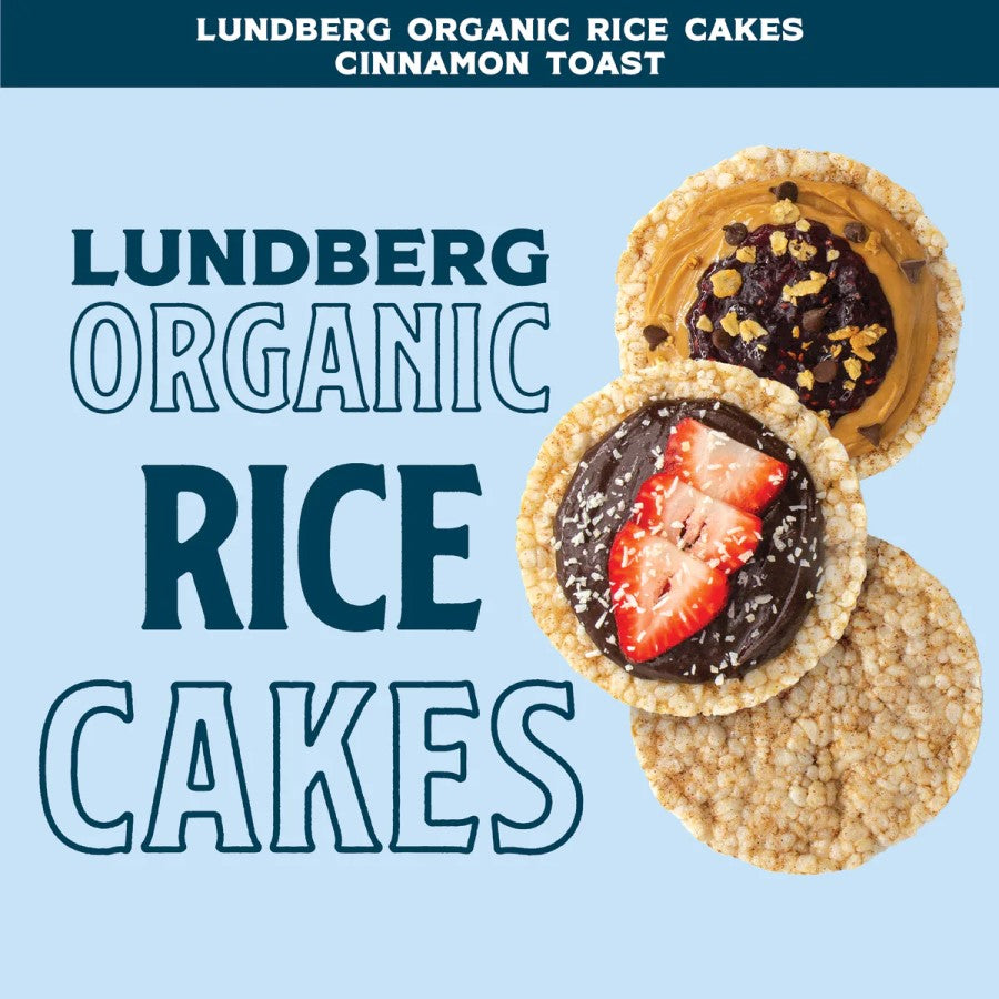 Sweet And Spiced Lundberg Organic Rice Cakes Cinnamon Toast Flavor Are Delicious To Eat Plain Or With Toppings