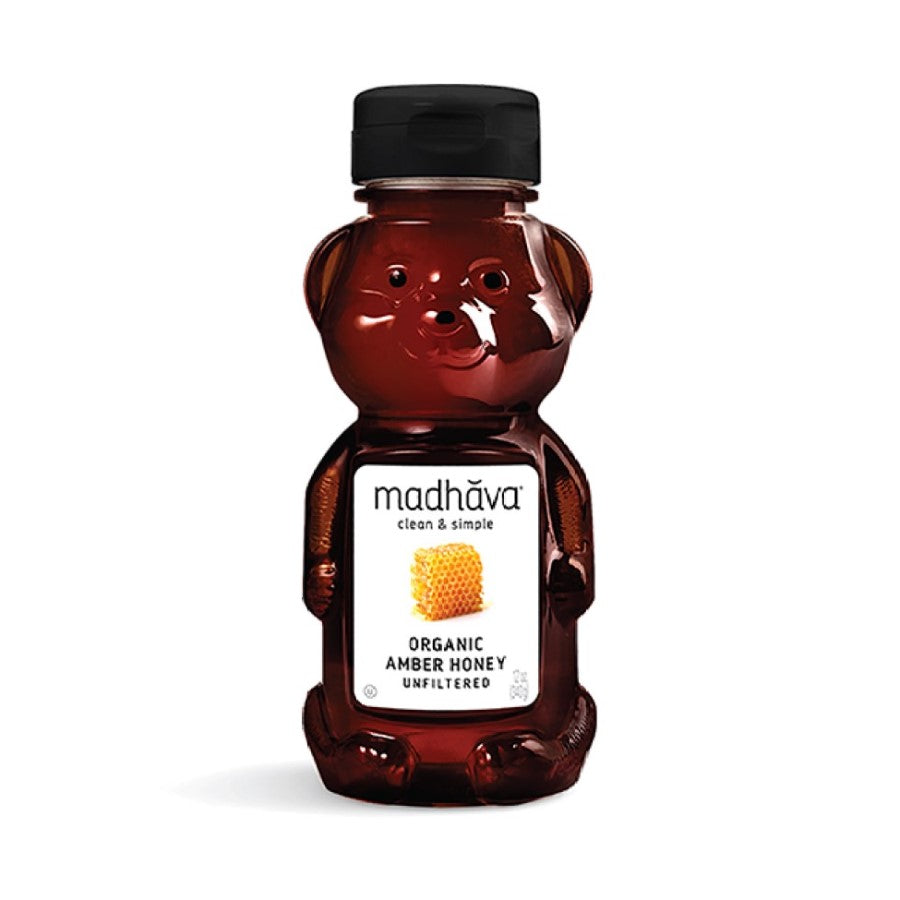Madhava Organic Amber Honey Bear 12oz