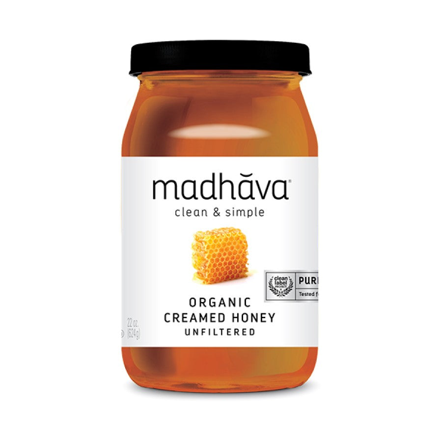 Madhava Organic Creamed Honey 22oz