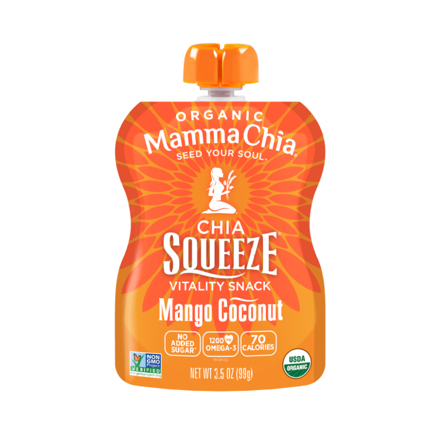 Mamma Chia Organic Chia Squeeze Mango Coconut 3.5oz