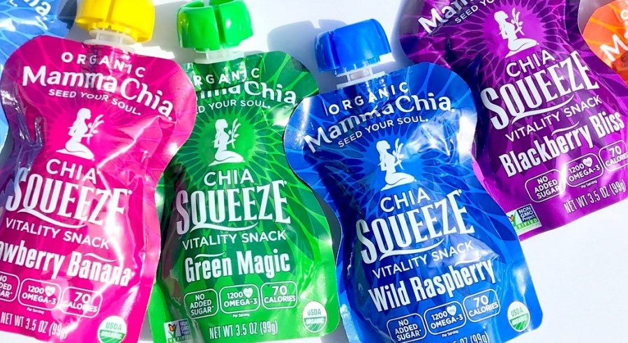 Mamma Chia Seed Your Soul Organic Chia Squeeze Vitality Snack Packs Available In Many Flavors