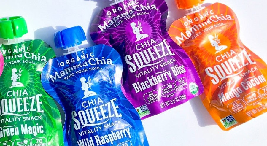 Mamma Chia Seed Your Soul Organic Chia Squeeze Vitality Snack Packs Available In Many Flavors