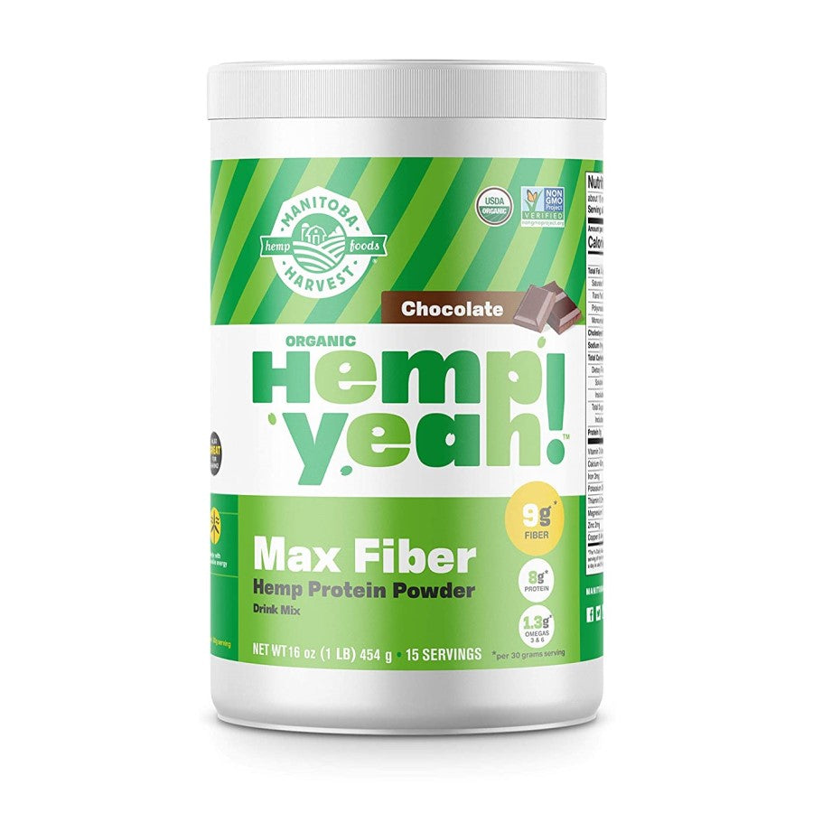 Manitoba Harvest Organic Hemp Yeah Max Fiber Protein Powder Chocolate Terra Powders 9592