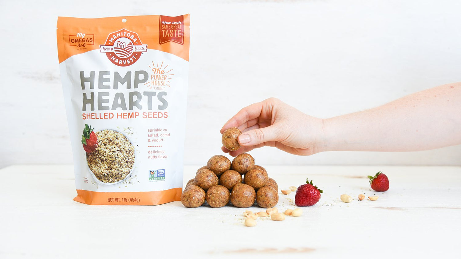 1lb Bag Hemp Hearts Peanut Butter And Jelly Hemp Energy Balls Recipe From Manitoba Harvest Using Shelled Hemp Seeds