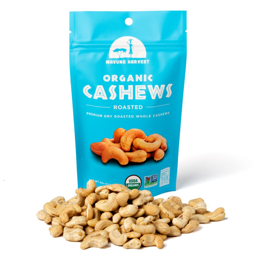 Mavuno Harvest Organic Cashews Roasted 4oz