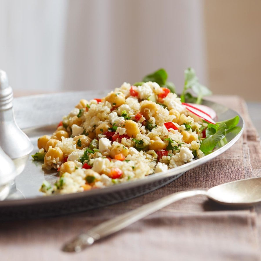 Mediterranean Quinoa Salad With Sprouted Quinoa From TruRoots