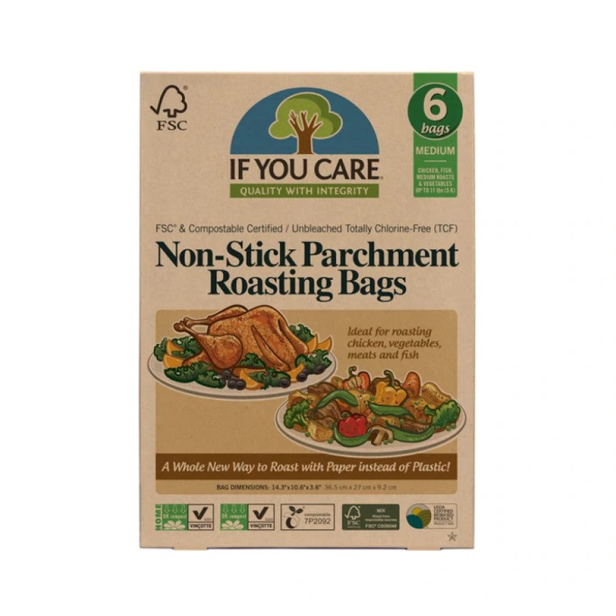 If You Care Non-Stick Parchment Roasting Bags Medium