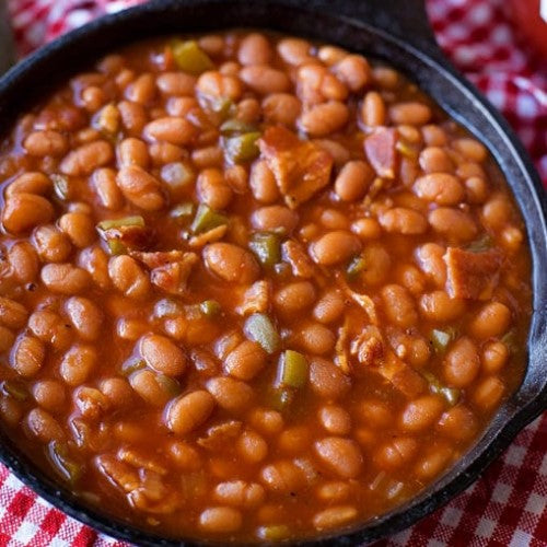 Oven Baked Beans made with 1000 Springs Mill Organic Red Beans and Clean Ingredients