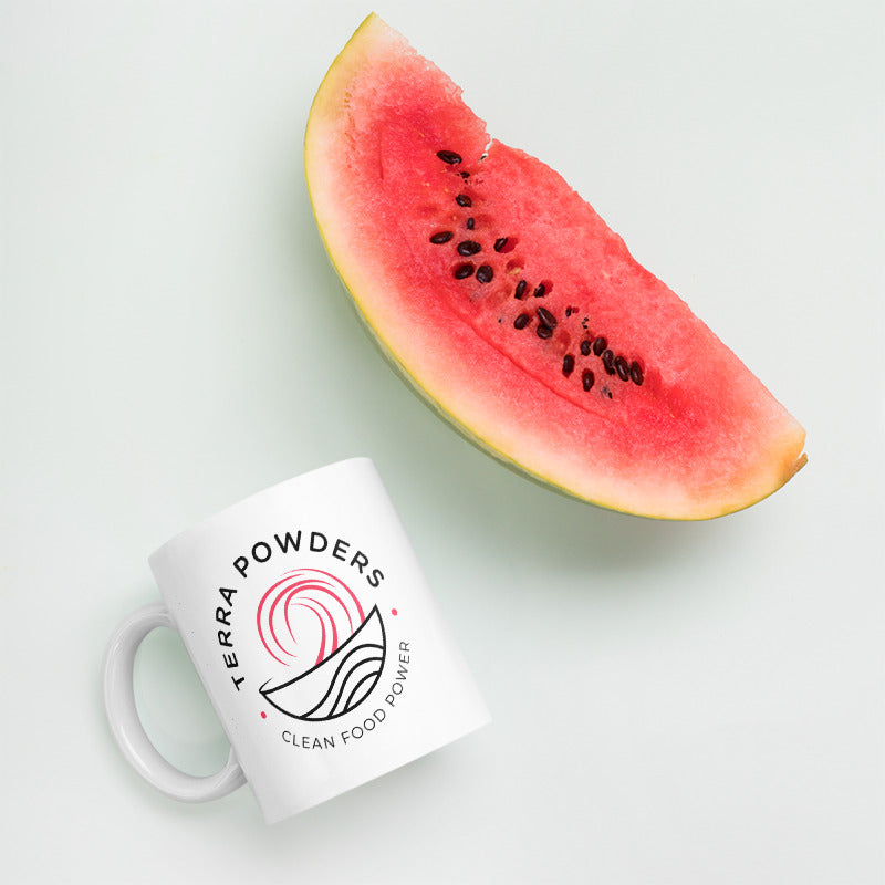 11oz Terra Powders Dragon Berry Mug With Watermelon Slice