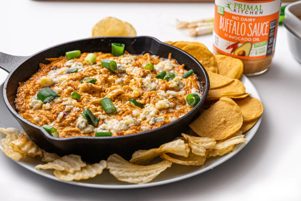 No Dairy Buffalo Sauce Made With Avocado Oil No Cashews Primal Kitchen Whole30 Approved Buffalo Dip Recipe With Chips