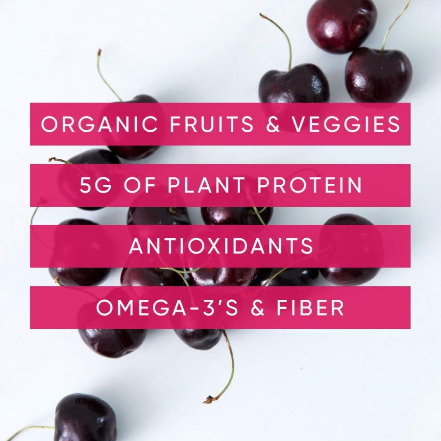 NOKA Cherry And Acai Berry Smoothies Contain Organic Fruits Veggies Plant Protein Antioxidants Omega 3's Fiber