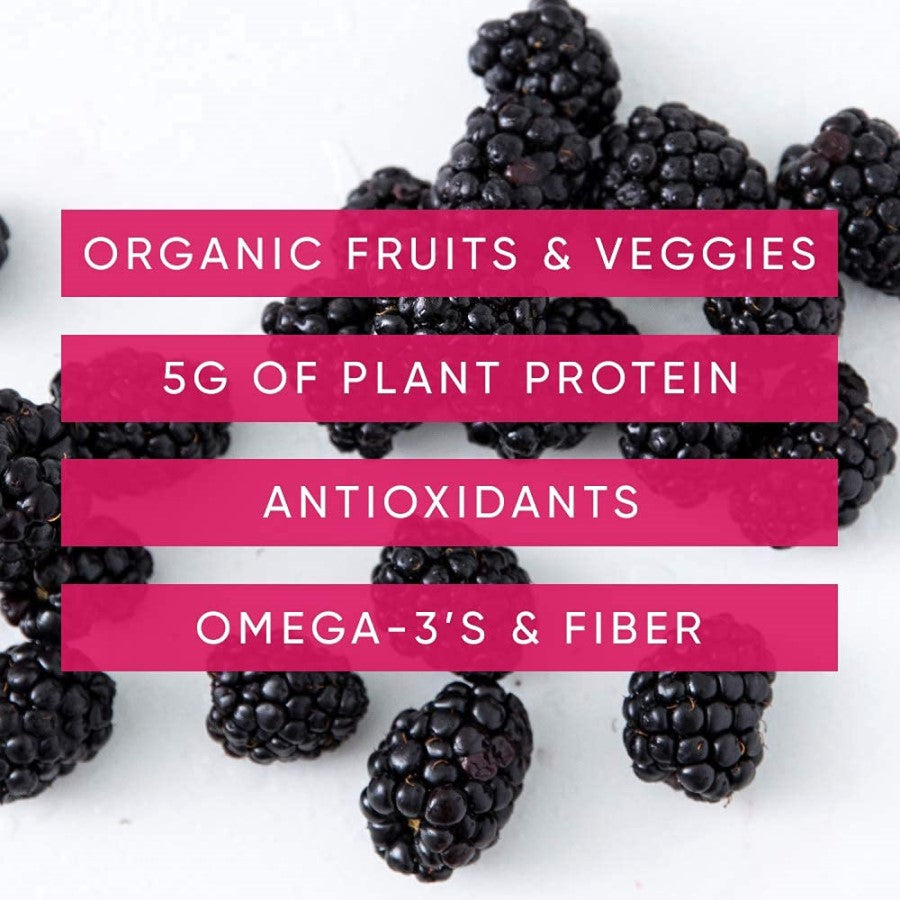 Organic Fruits And Veggies Plant Protein Antioxidants Omega 3's And Fiber Are In Noka Blackberry Vanilla Smoothies