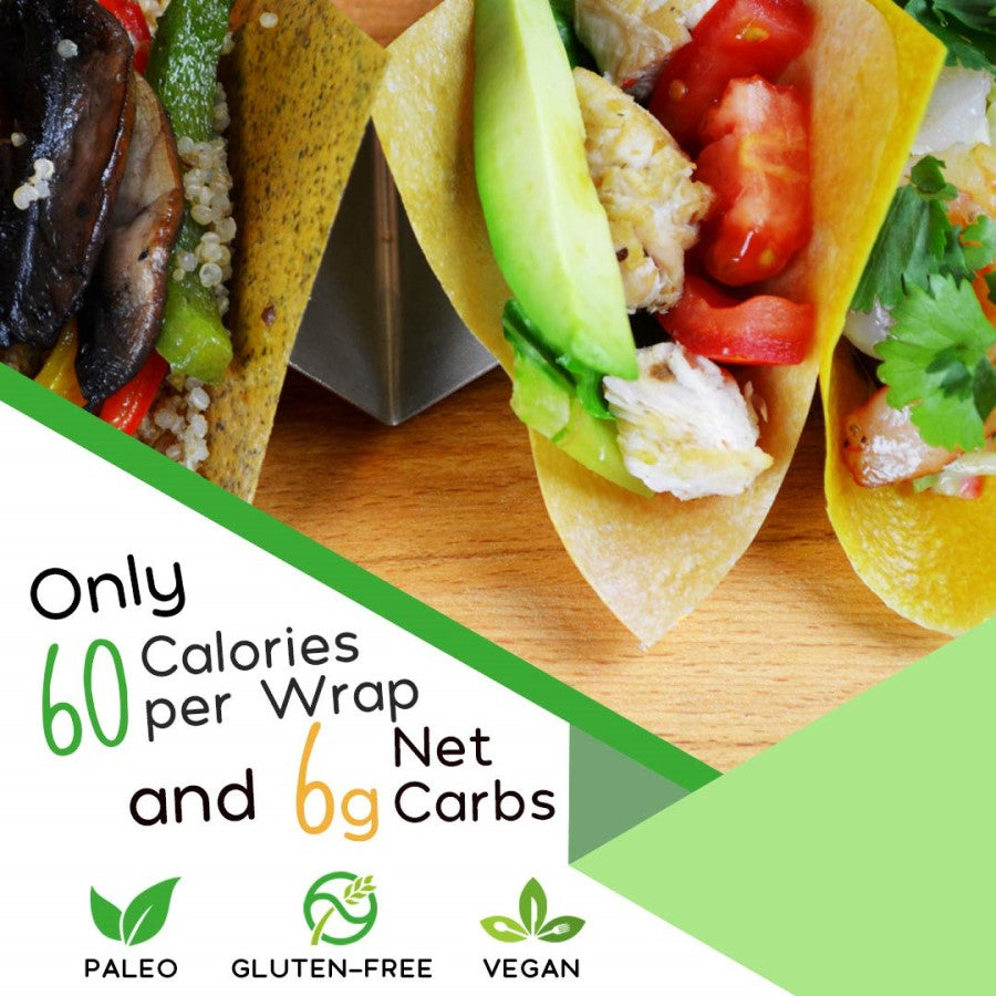NUCO Wraps Only 60 Calories Per Wrap And 6g Net Carbs Paleo Gluten Free Vegan