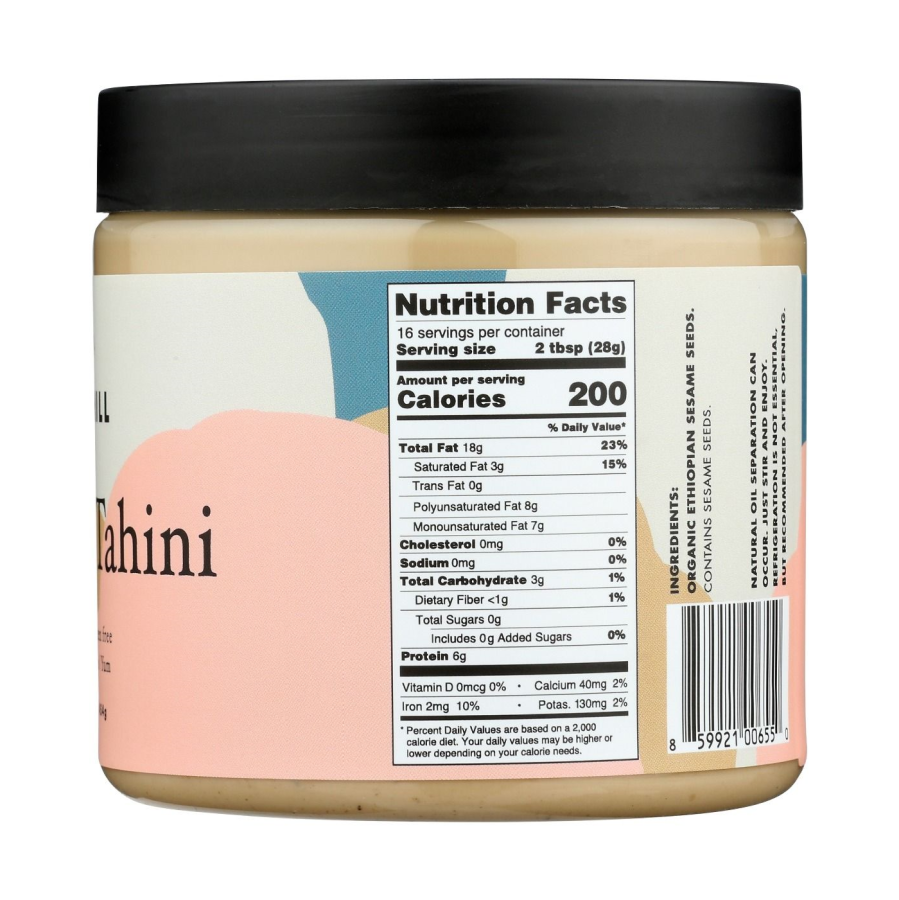 Single Ingredient Organic Ethiopian Sesame Seeds Tahini Nutrition Facts New York Seed And Mill