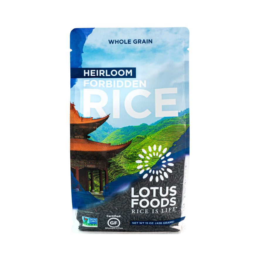 Lotus Foods Non-GMO Heirloom Forbidden Black Rice 15oz