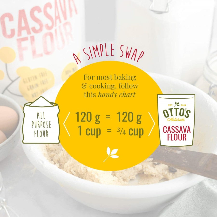 Otto's Cassava Flour A Simple Swap For Baking And Cooking All Purpose Flour Substitute