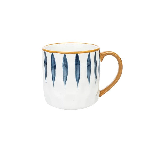 Nautical Style Dimpled Mug Pier Pattern