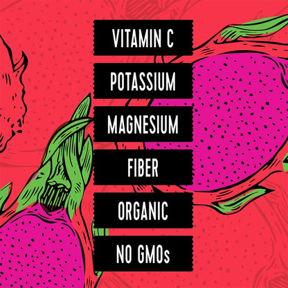 Pitaya Foods Infographic Dragon Fruit Contains Vitamin C Potassium Magnesium Fiber Is Organic With No GMOs