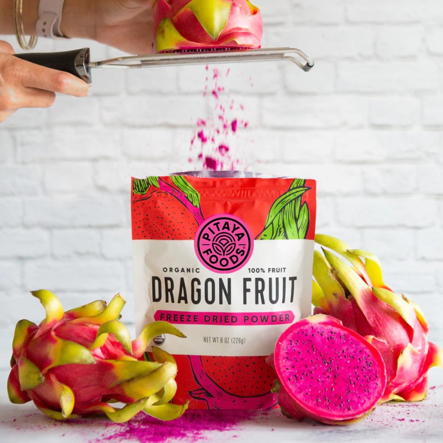 Organic 100% Fruit Pitaya Foods Dragon Fruit Freeze Dried Powder Is Like Having Fresh Dragon Fruit For Recipes