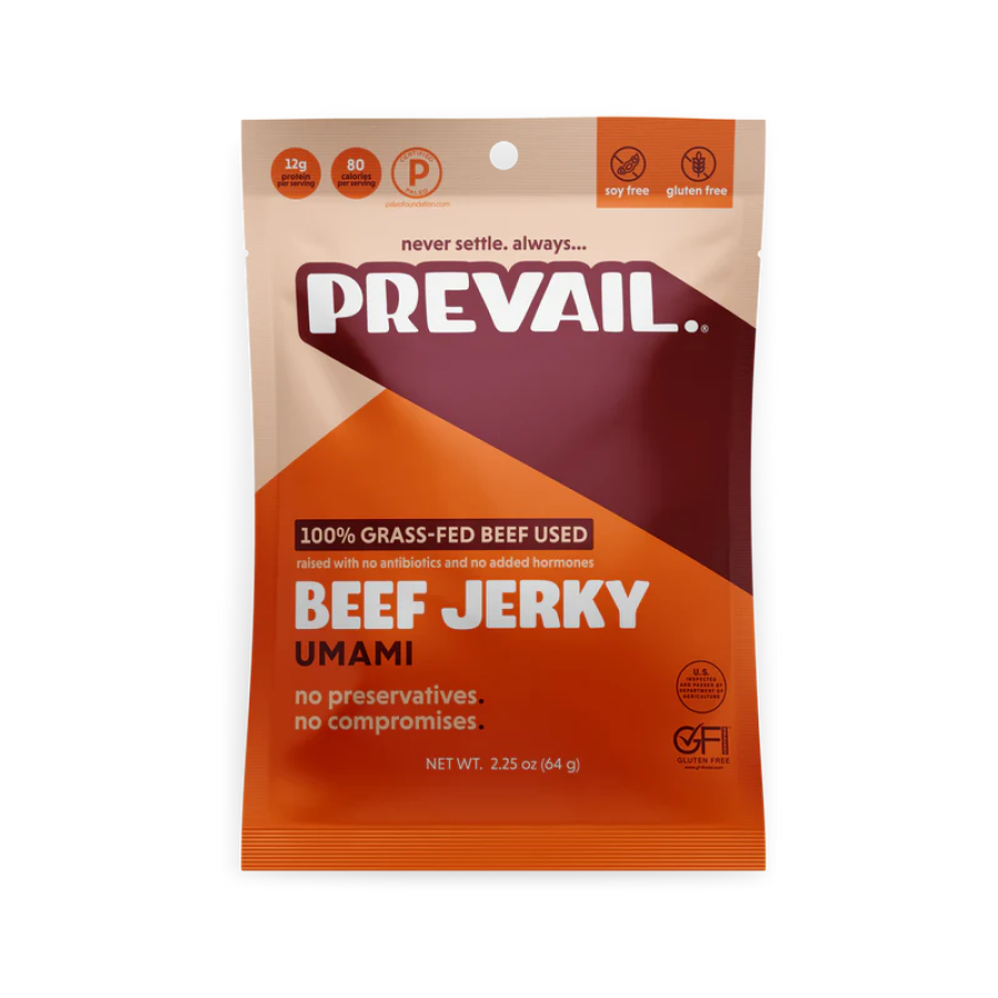Prevail Grass-Fed Beef Jerky Umami 2.25oz