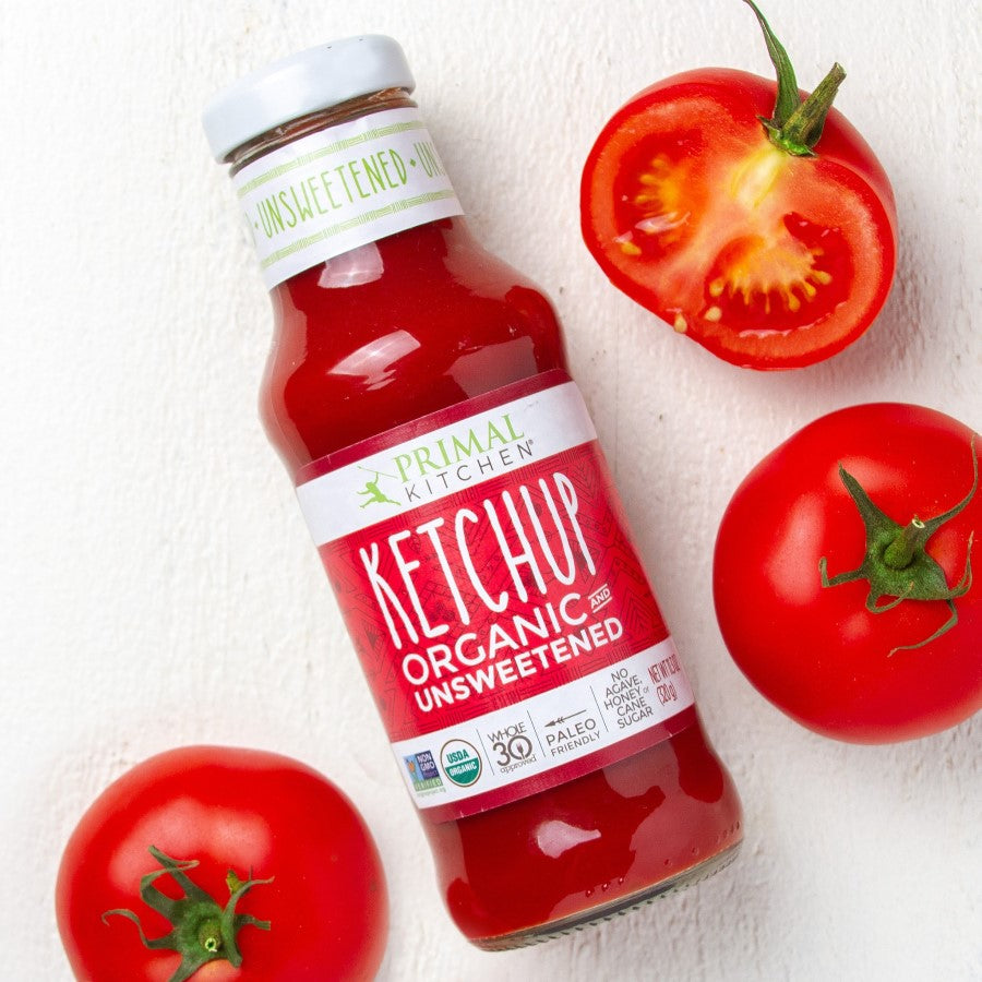 Primal Kitchen USDA Certified Organic Whole30 Approved Paleo Friendly Unsweetened Ketchup With Fresh Non-GMO Tomatoes