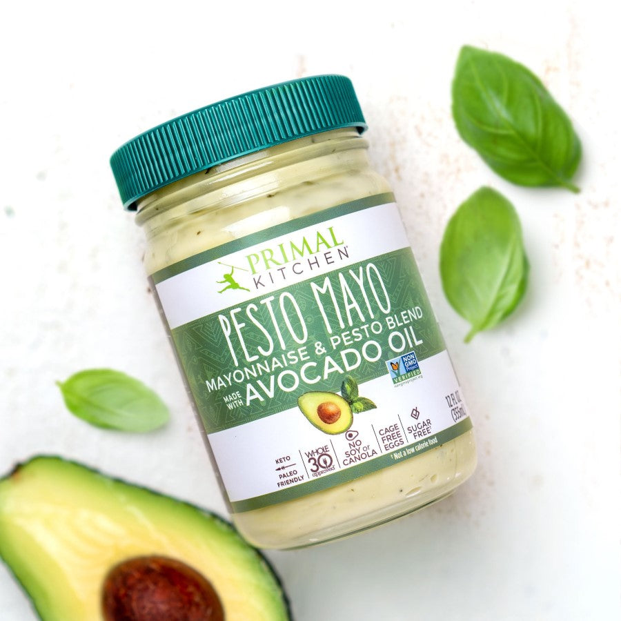 Primal Kitchen Whole30 Approved Pesto Mayo With Avocado Fresh Basil