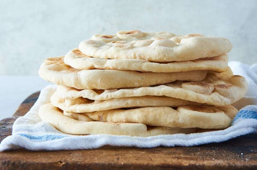 Quick And Easy Flatbreads Made Using Organic King Arthur Unbleached Bread Flour