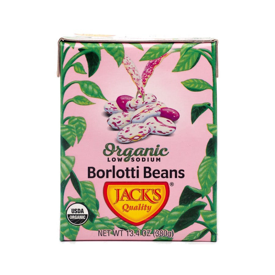 Jack's Quality Organic Low Sodium Borlotti Beans 13.4oz
