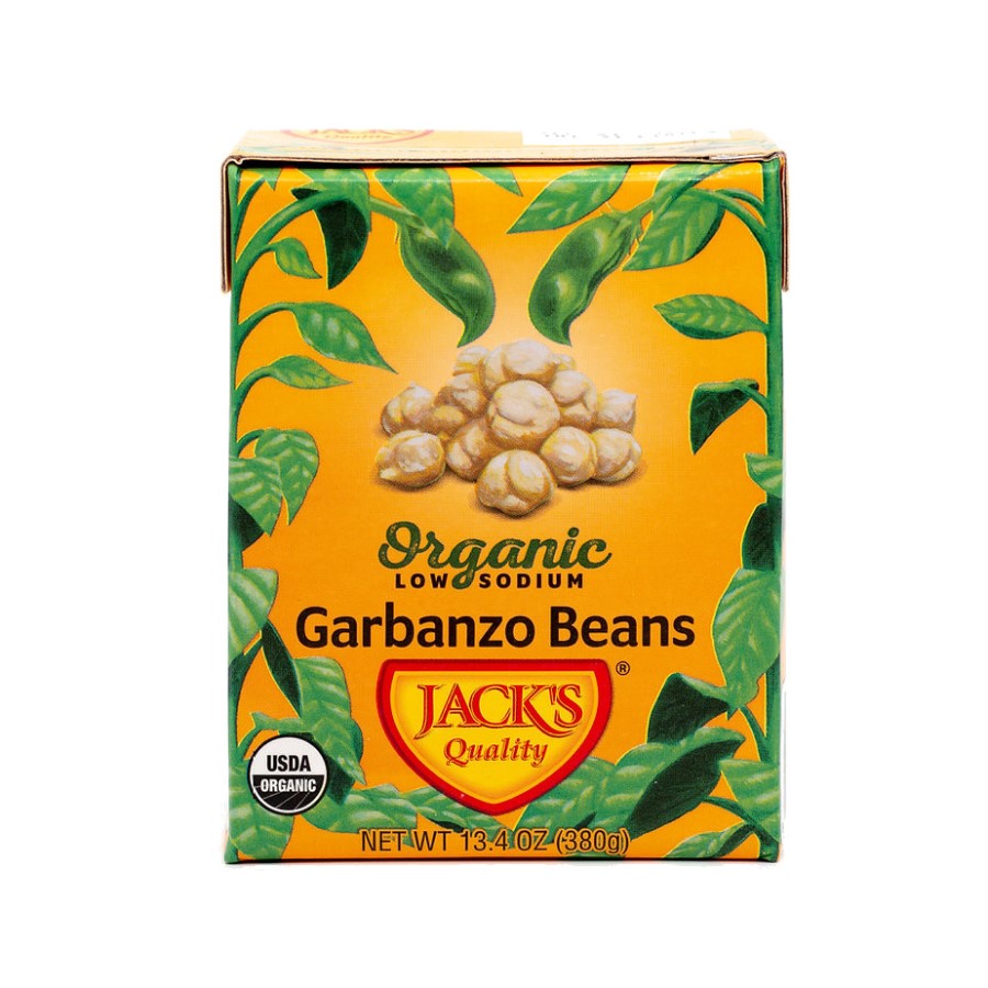 Jack's Quality Organic Low Sodium Garbanzo Beans 13.4oz