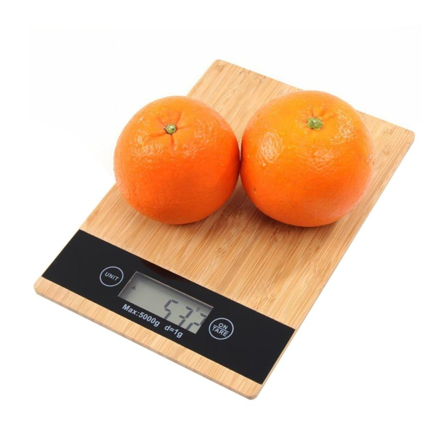 Bamboo Digital Kitchen Food Scale Rectangle