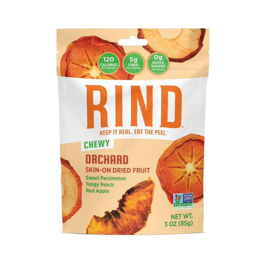 Rind Snacks Chewy Orchard Skin-On Dried Fruit 3oz