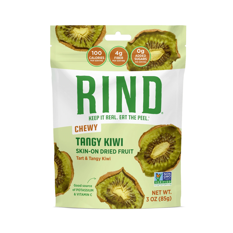 Rind Snacks Chewy Tangy Kiwi Skin-On Dried Fruit 3oz