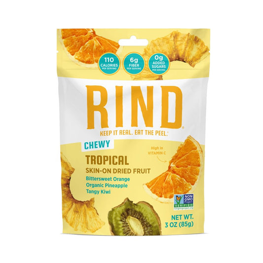 Rind Snacks Chewy Tropical Skin-On Dried Fruit 3oz