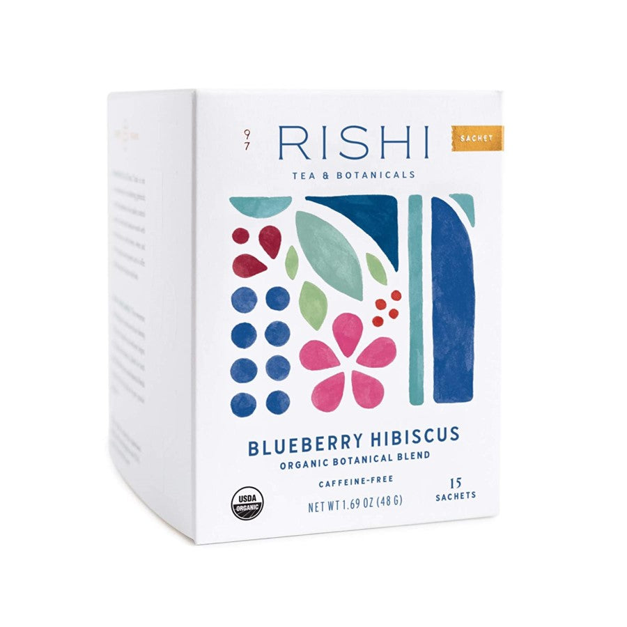 Rishi Tea Blueberry Hibiscus Organic Botanical Blend 15 Sachets