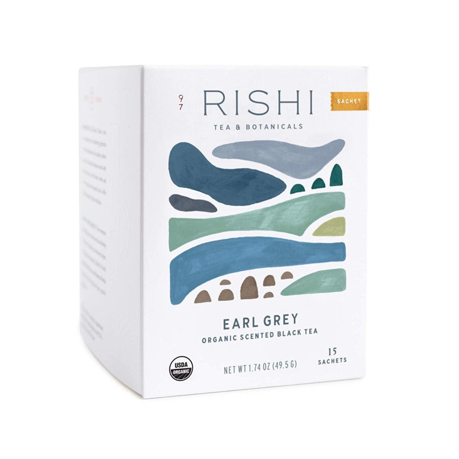 Rishi Tea Earl Grey Organic Scented Black Tea 15 Sachets
