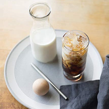 Fresh milk and ice poured into the Rishi Masala Chai iced latte makes for the perfect summer cool down